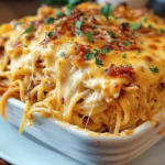 Irresistible Spicy Southern Cheesy Chicken Spaghetti Casserole