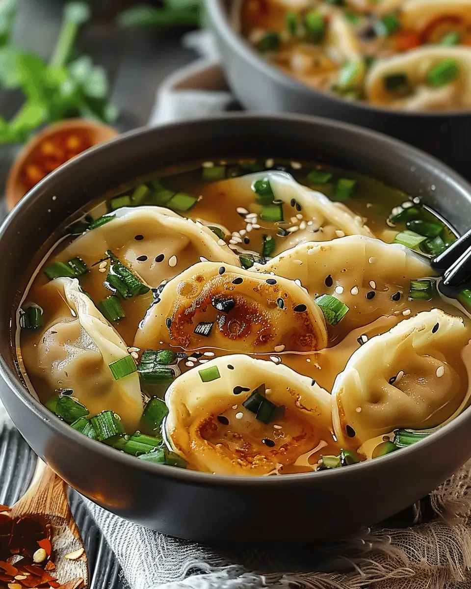 Potsticker Soup: Indulgent Comfort in a Flavorful Bowl