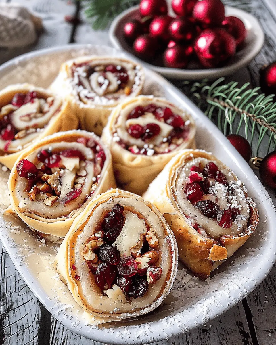 Savory Christmas Cranberry Roll Ups: Easy Turkey Bacon Delights