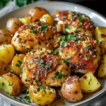 Slow Cooker Parmesan Garlic Chicken and Potatoes