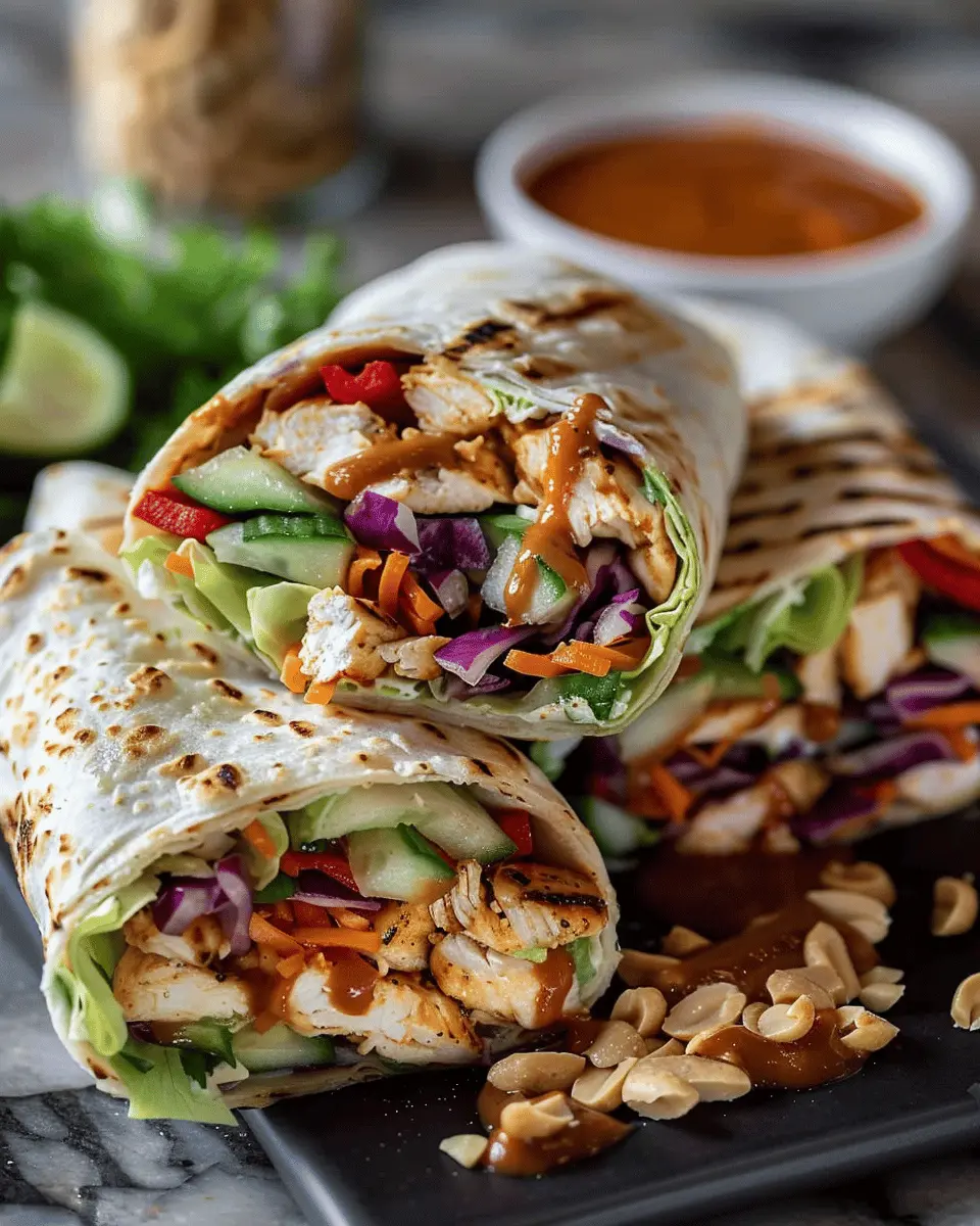 Thai Peanut Chicken Wraps: Easy, Flavor-Packed Weeknight Meal