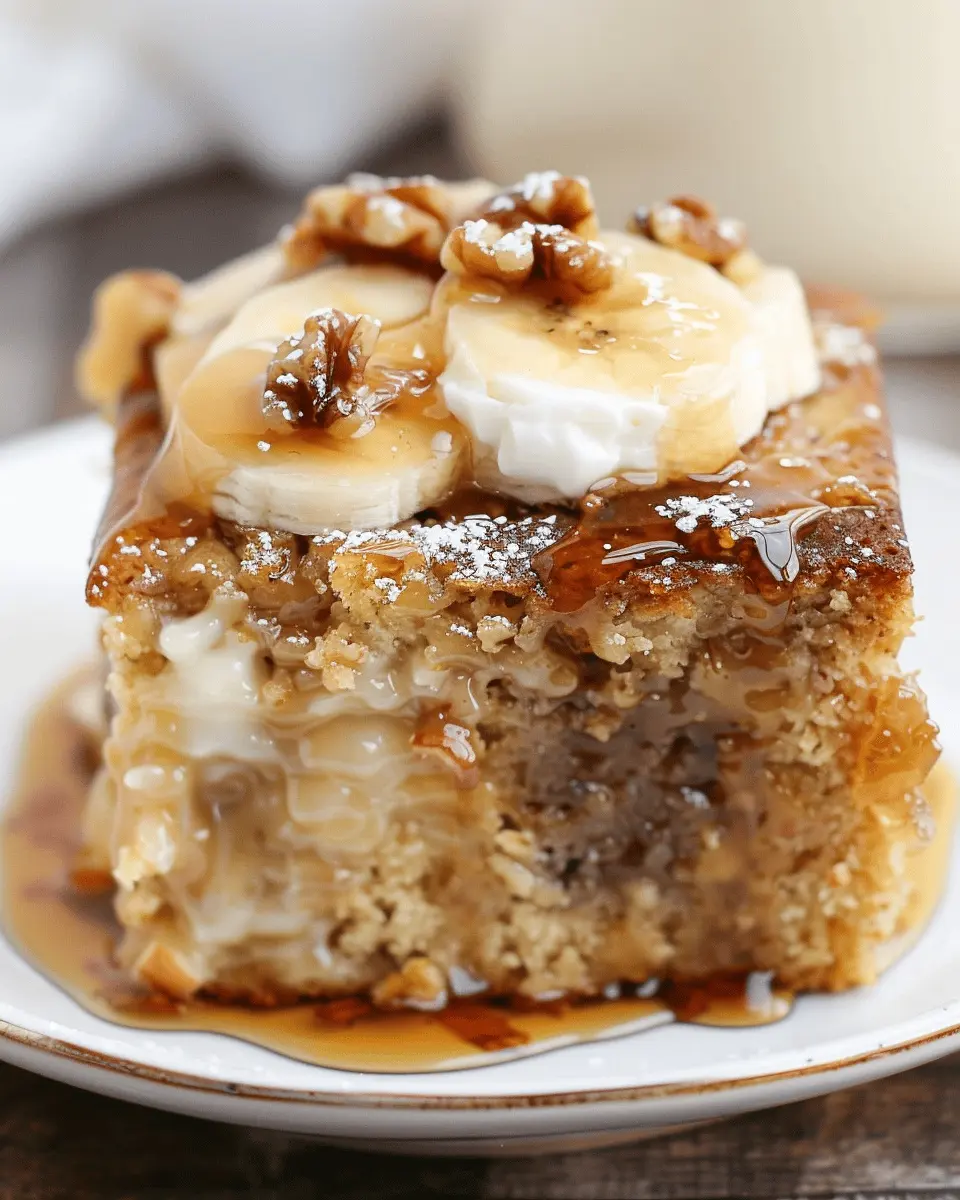 Sticky Banana Bread Pudding Cake: The Ultimate Comfort Dessert