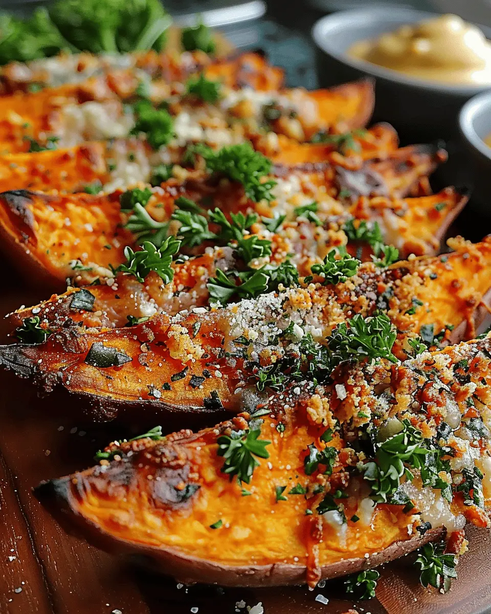 Garlic Parmesan Sweet Potato Wedges: Easy & Irresistibly Healthy Snack