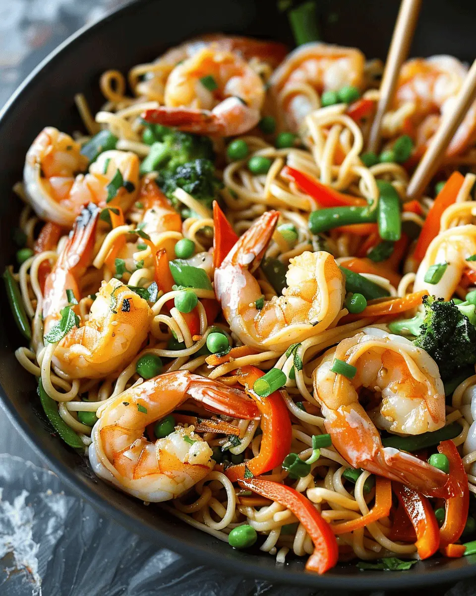 High-Protein Shrimp Stir Fry with Noodles (Quick & Easy)