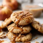 Caramel-Drizzled Apple Cinnamon Cookies