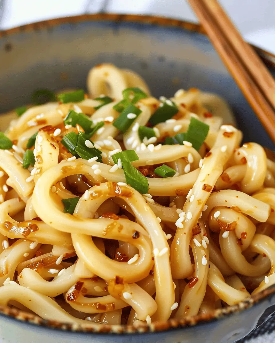 Vegan Garlic Udon Noodles: Quick and Easy 15-Minute Recipe