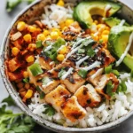 Street Corn Chicken Rice Bowl