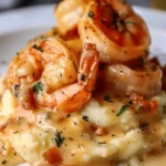 Creamy Garlic Shrimp Over Mashed Potatoes – A Luxurious Comfort Food Classic