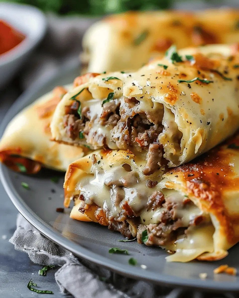 Keto Philly Cheesesteak Rolls – Easy Turkey Bacon Delight