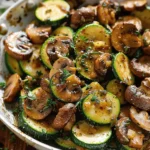 Skillet Zucchini and Mushrooms