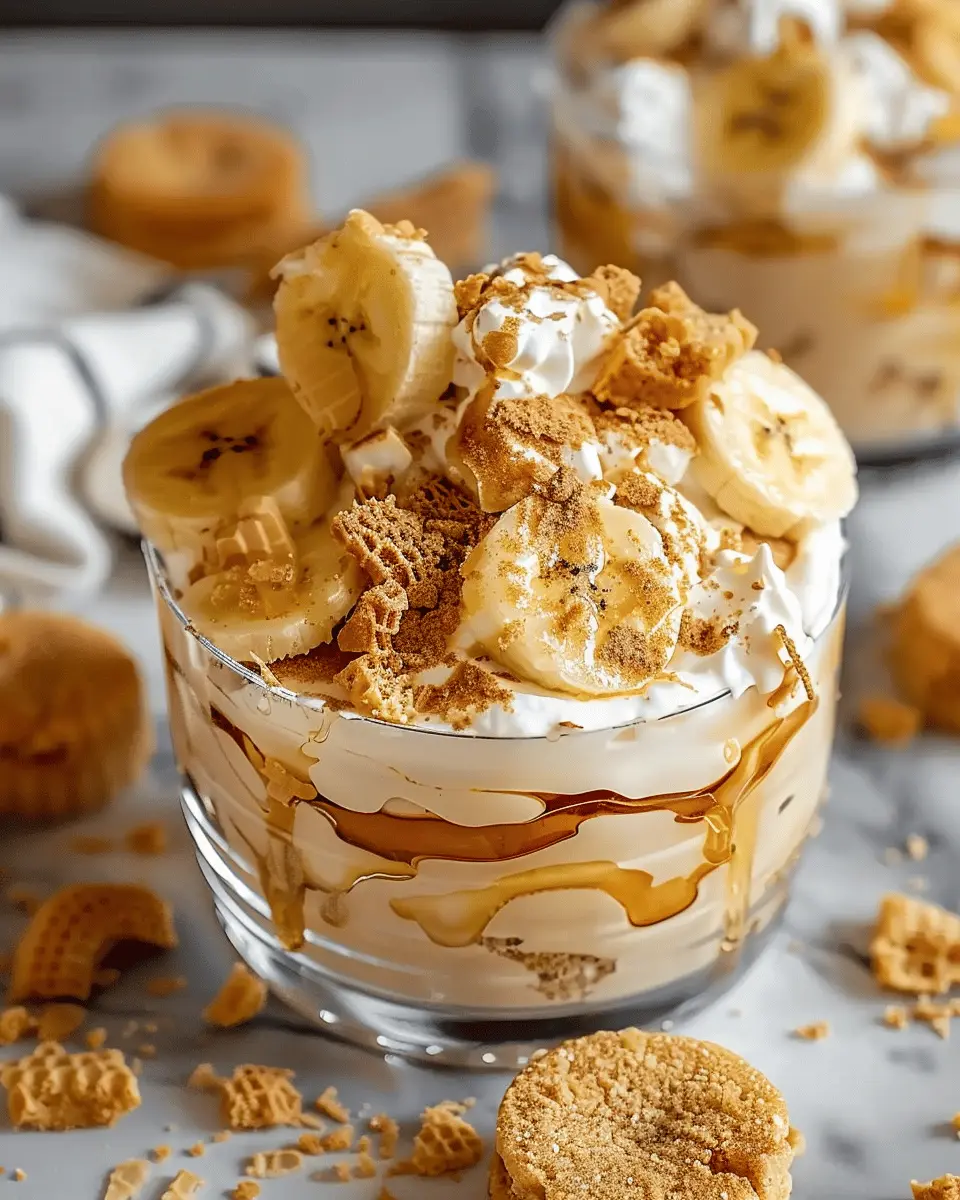 Biscoff Banana Pudding with Caramel