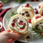 Savory Christmas Cranberry Roll Ups