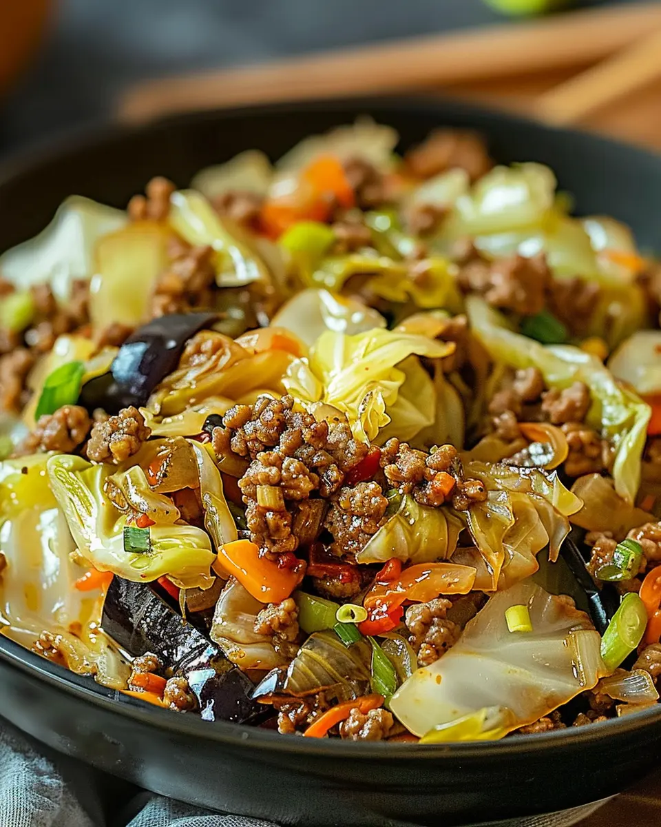 Chinese Ground Beef and Cabbage Stir-Fry: A Quick and Easy Delight
