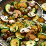 Skillet Zucchini and Mushrooms