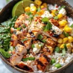 Street Corn Chicken Rice Bowl