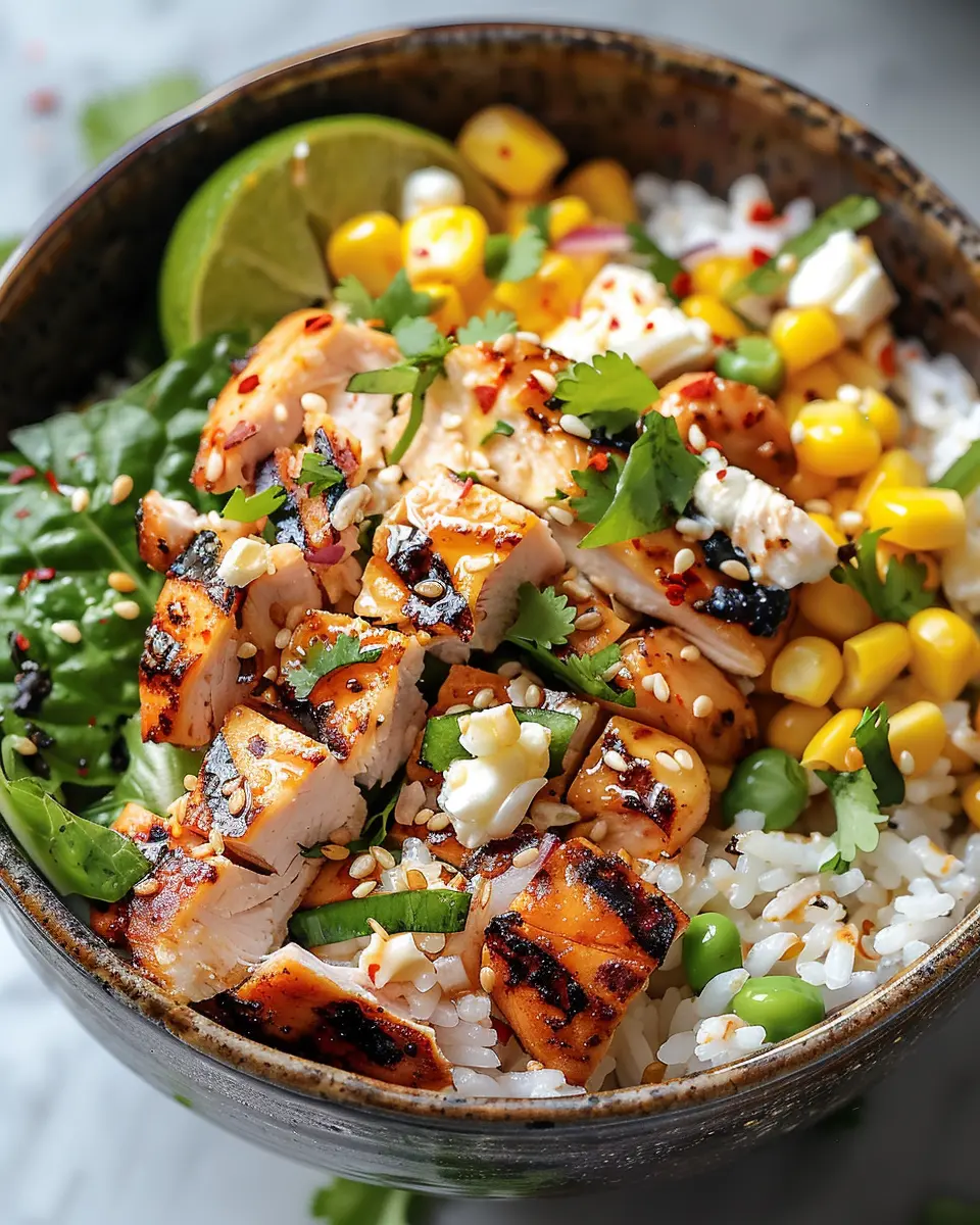 Street Corn Chicken Rice Bowl: A Flavorful Easy Recipe Delight