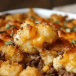 Tater Tot Casserole with Ground Beef