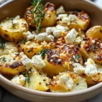 Healthy Baked Feta Potatoes : Easy Potatoes