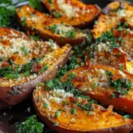 Garlic Parmesan Sweet Potato Wedges: A Delicious and Healthy Snack