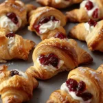 Cranberry Cream Cheese Crescent Bites