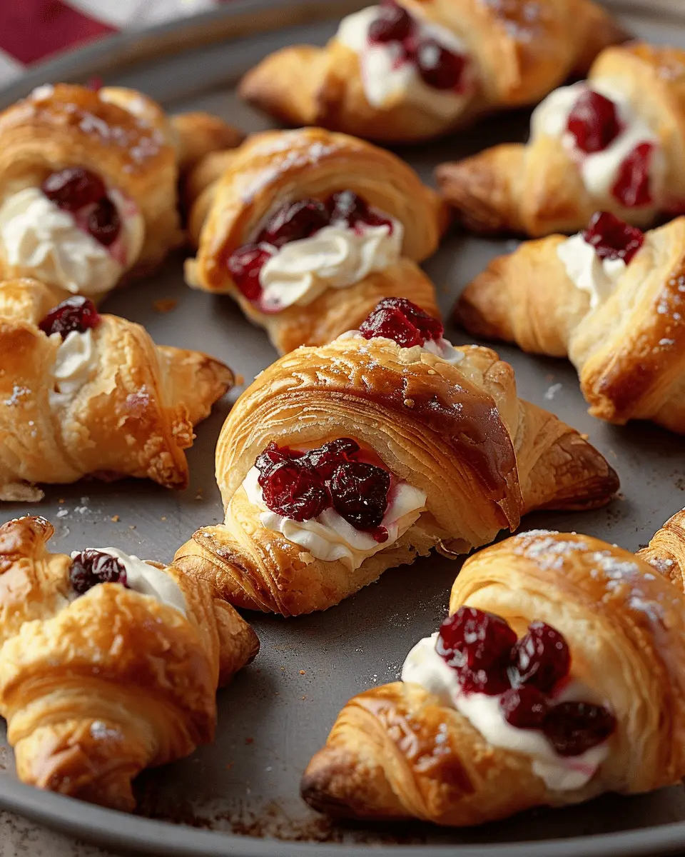 Cranberry Cream Cheese Crescent Bites: Easy &amp; Delicious Treats