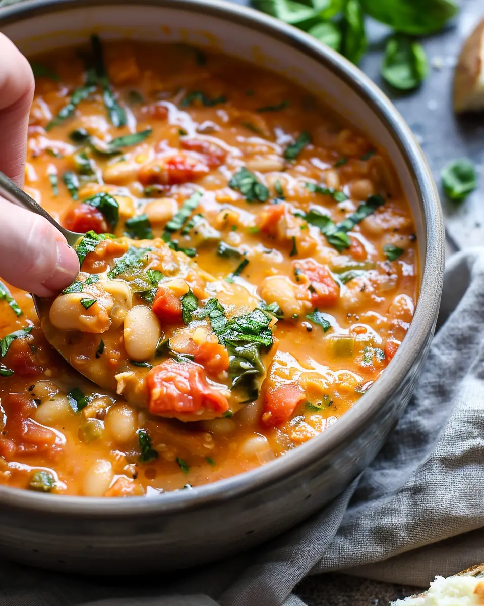 Creamy Tomato White Bean Stew: A Cozy and Healthy Delight