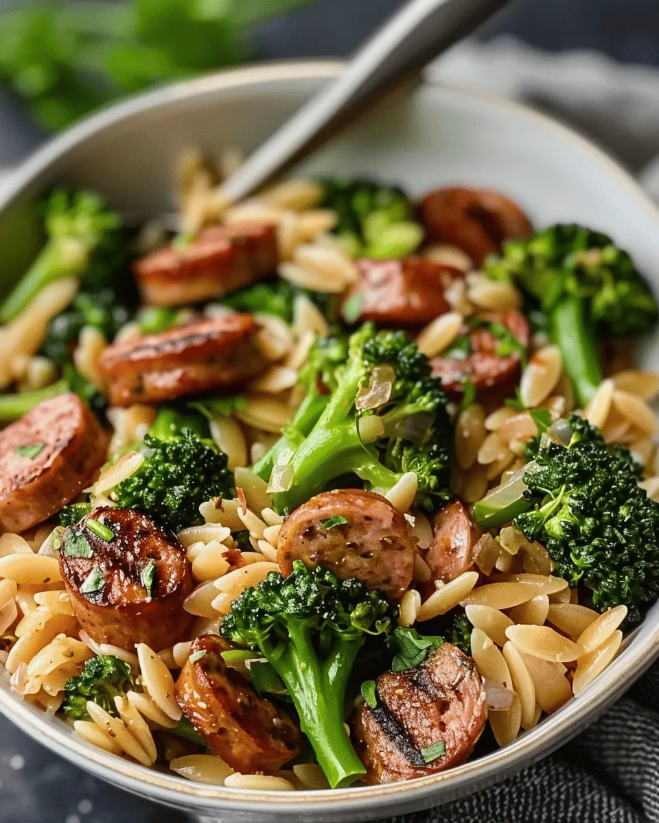Chicken Sausage and Broccoli Orzo: A Delicious Recipe!