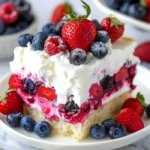 Summer Berry Poke Cake