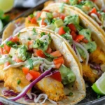 Crispy Baja Fish Tacos with Avocado Crema (30-Minutes)