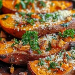 Garlic Parmesan Sweet Potato Wedges: A Delicious and Healthy Snack
