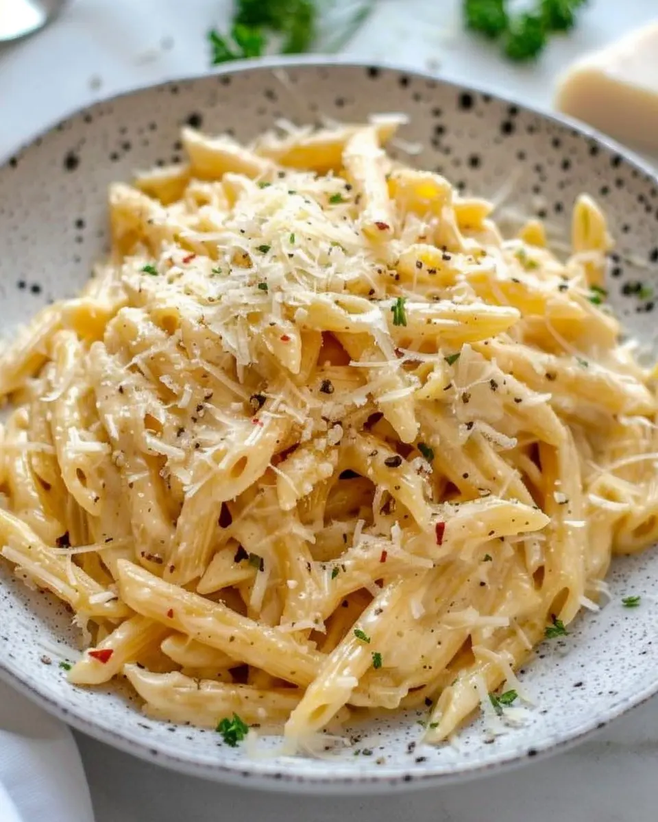 One Pot Creamy Garlic Pasta (Just 20 Minutes!)