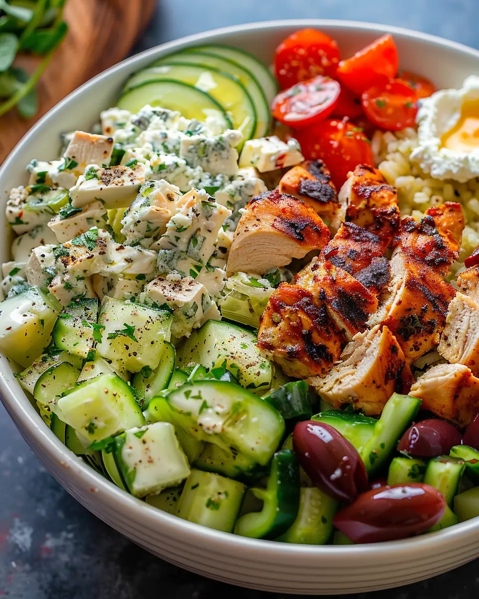 Greek Chicken Bowls
