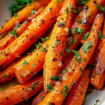 Honey Garlic Butter Roasted Carrots