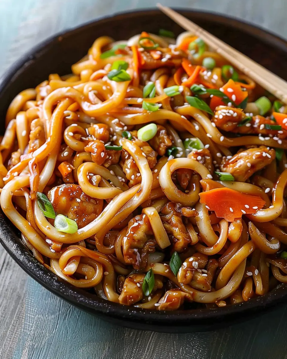 Yaki Udon (Japanese Stir Fries Udon Noodles)
